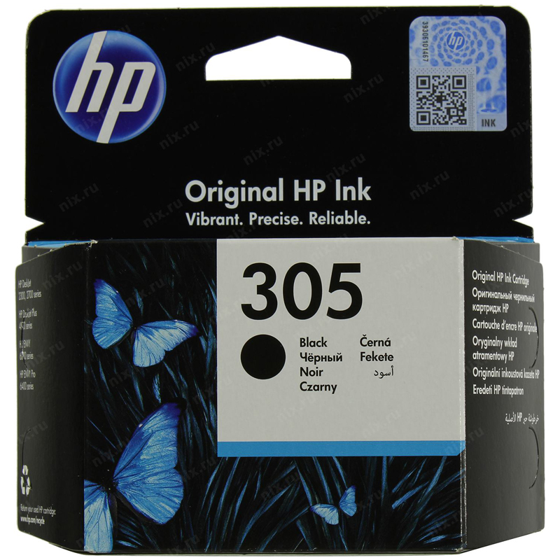 Картридж ориг. HP 3YM61AE (№305) черный для DJ 2300/2700, DJ Plus 4100, ENVY 6000, ENVY Pro 6400 (120стр.)