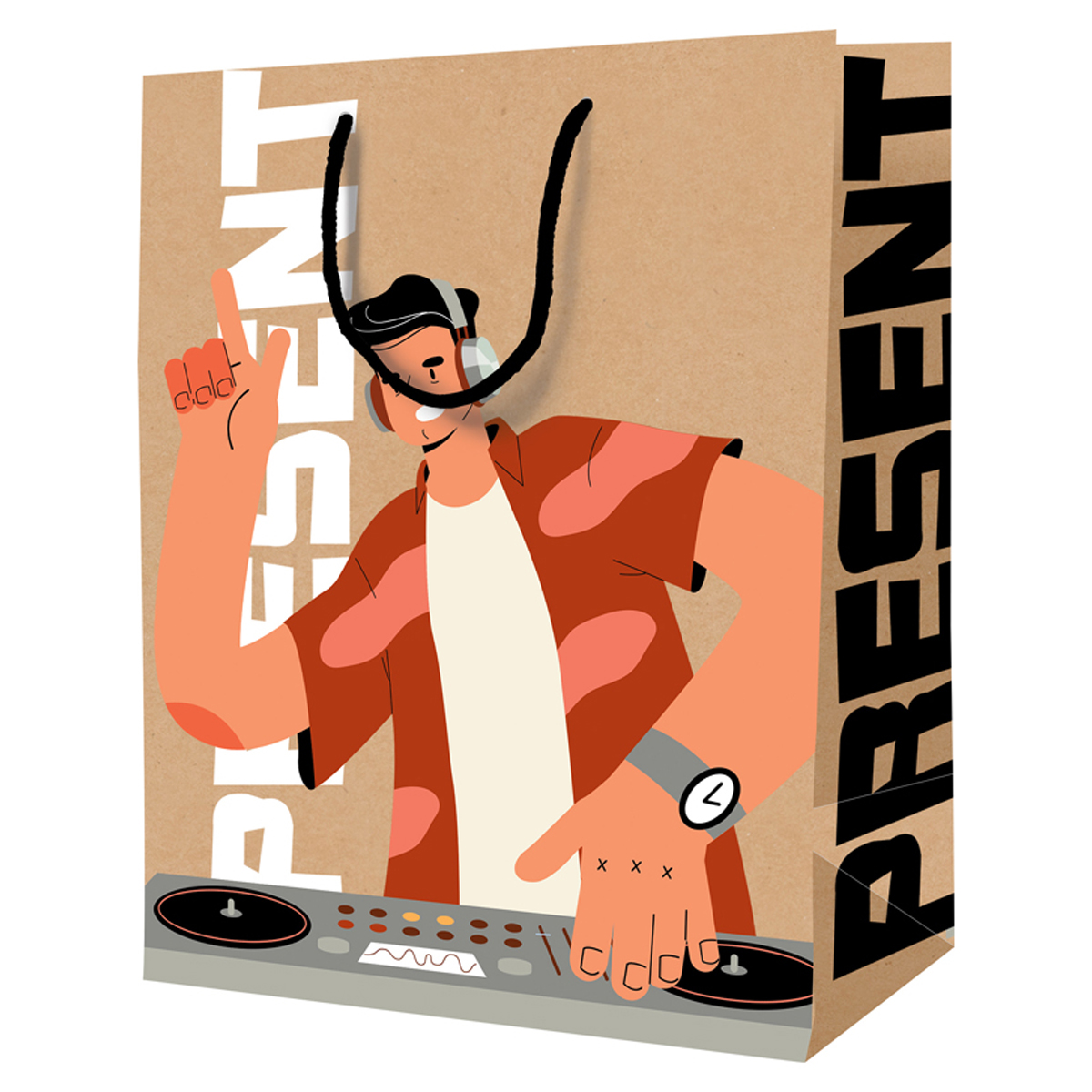 Пакет подарочный 18*23*10см ArtSpace "Present", крафт