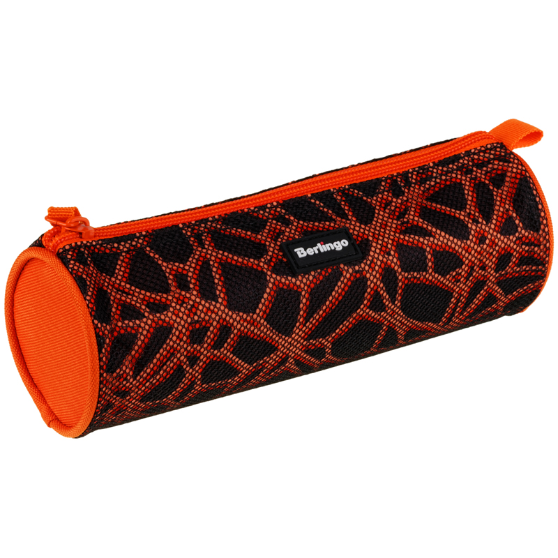 Пенал-тубус 210*70 Berlingo "Orange net", полиэстер