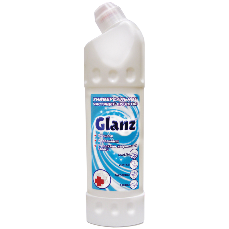 Средство чистящее Glanz, концентрат, с хлором, 750мл