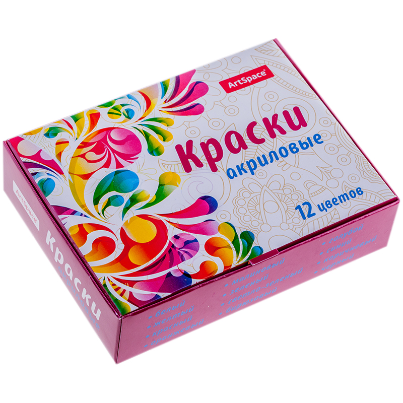Краски акриловые 12цв., 20мл