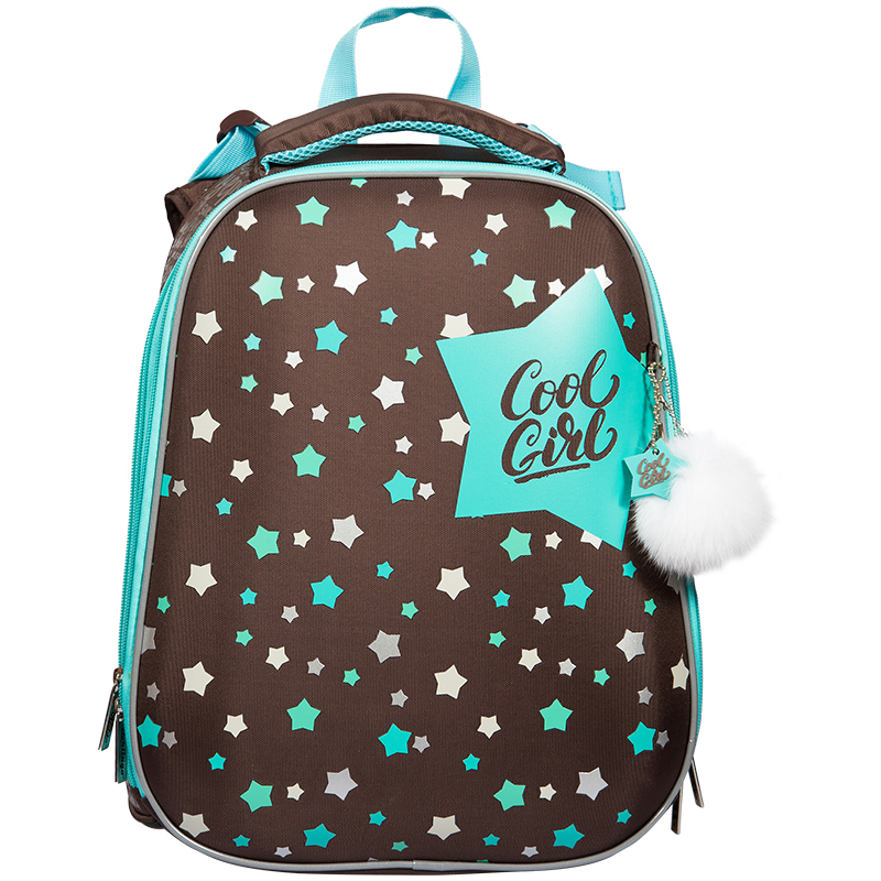 Ранец Berlingo Expert "Cool girl blue" 37*29*18см, 2 отделения, анатомическая спинка
