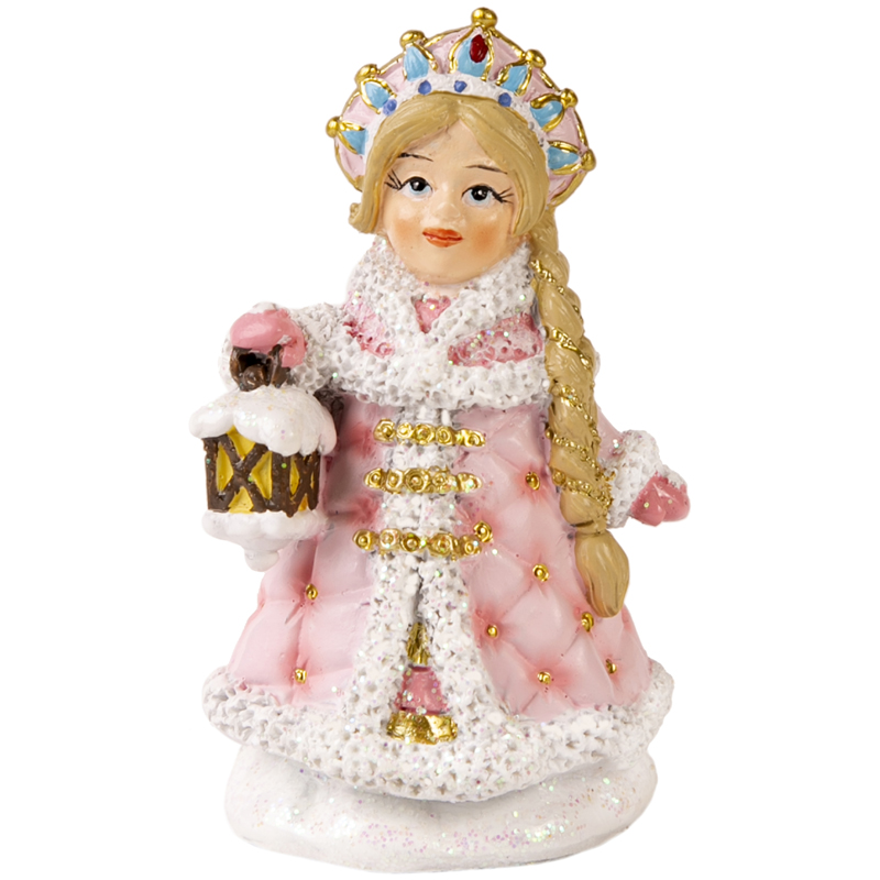 Декоративная фигурка "Снегурка", стёганный, полирезина, 8*4,5*4см