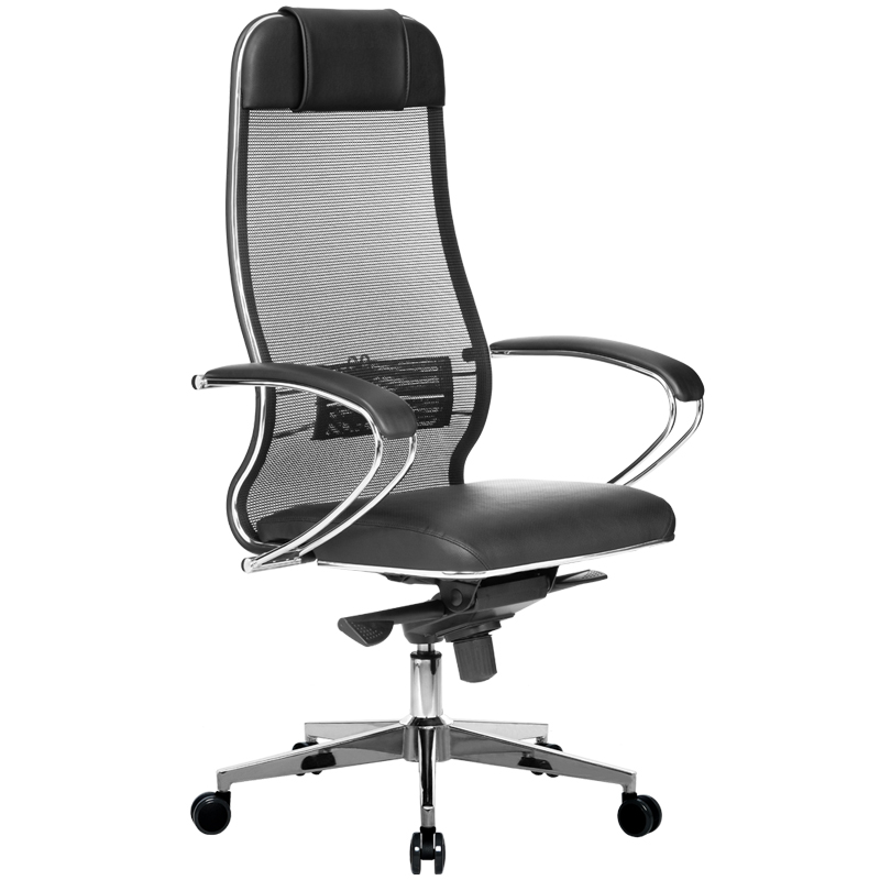 Кресло руководителя Метта "Samurai" Comfort-1.01, CH-2, сетка Х2 черн/экокожа MPES черн., мультиблок