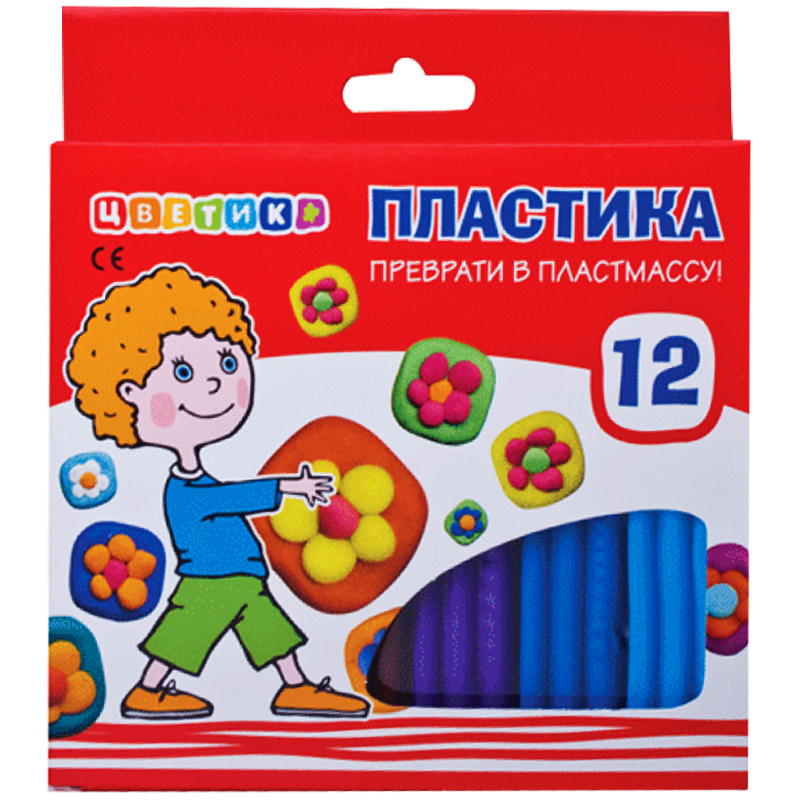 Пластика Цветик, 12цв, 240г