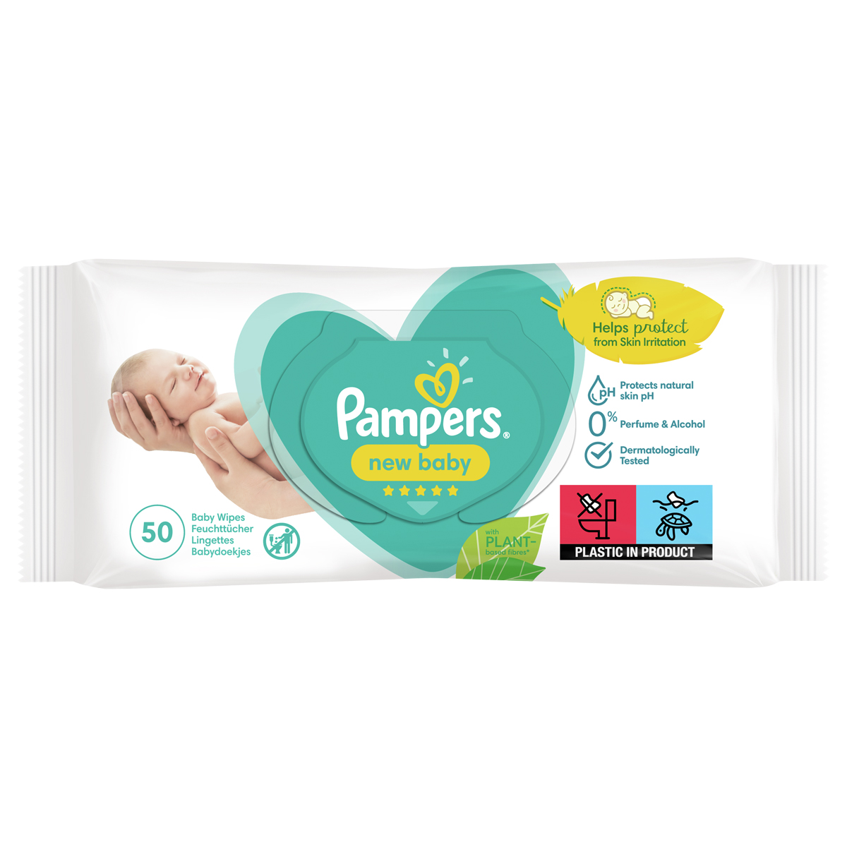 Салфетки влажные Pampers "New Baby", 50шт., детские (ПОД ЗАКАЗ)