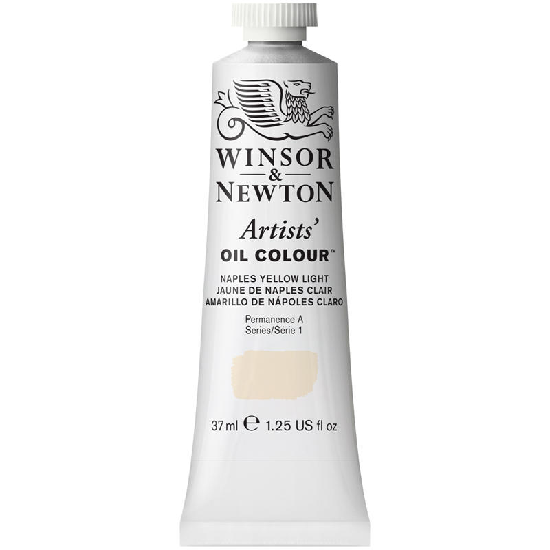 Краска масляная профессиональная Winsor&Newton "Artists Oil", 37мл, светло-желтый