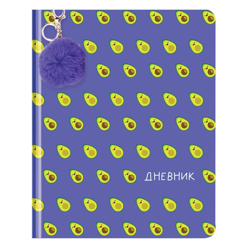 Дневник 1-11 кл. 48л. (твердый) Greenwich Line "Avocado", иск. кожа, поролон, УФ-печать, брелок, тон. блок, ляссе