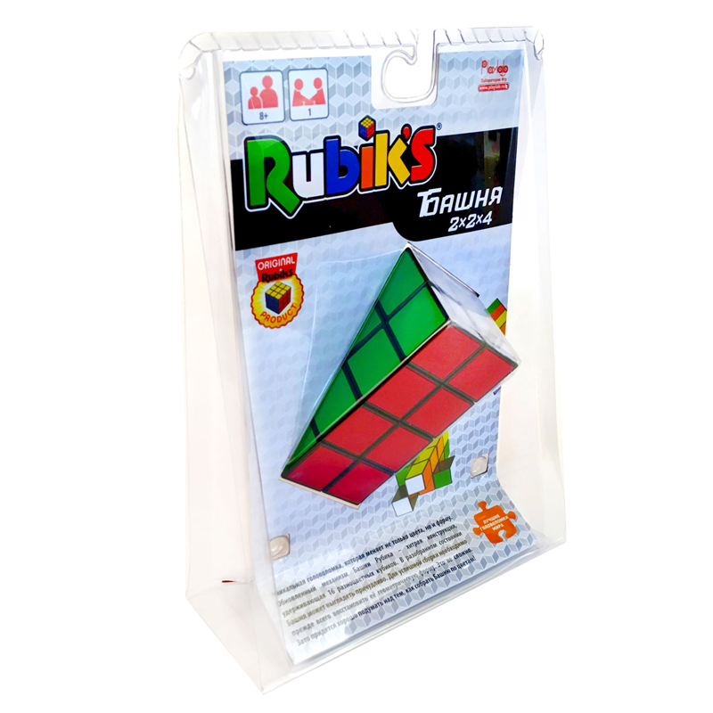 Игра-головоломка Rubik's "Башня Рубика" 2*2*4, пластик, от 8-ми лет, блистер