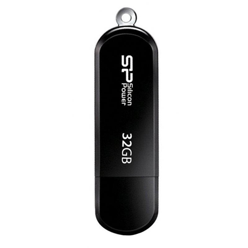 Память SiliconPower " Luxmini 322"  32GB, USB2.0 Flash Drive, черный