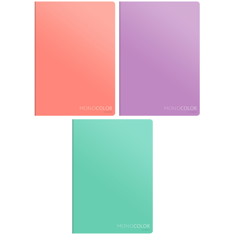 Тетрадь 80л., А4, клетка ArtSpace "Моноколор. Pale color"