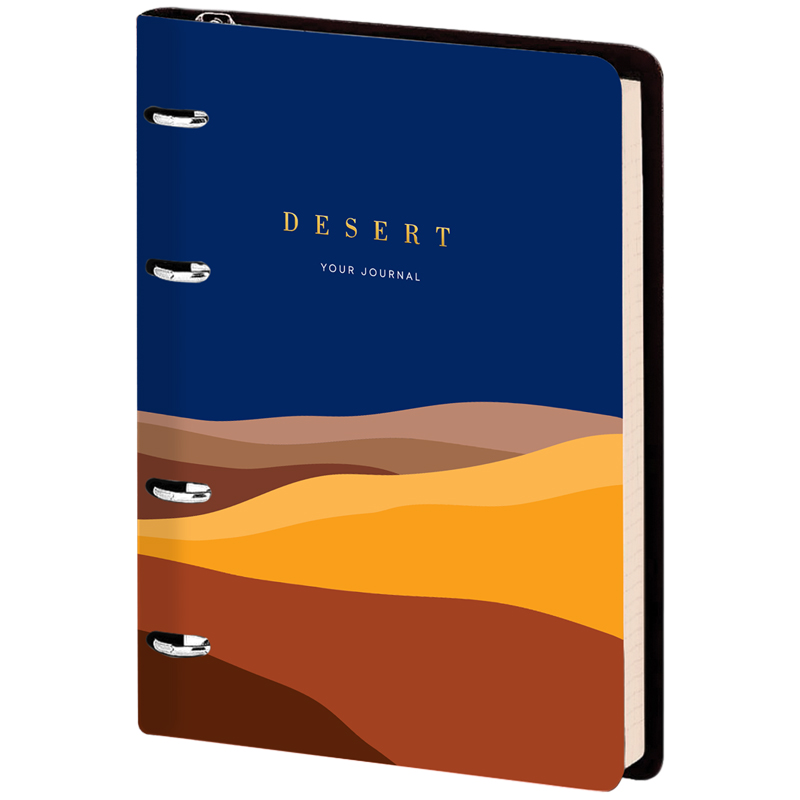 Тетрадь на кольцах А5, 80л. ЛАЙТ, кожзам, Greenwich Line "Utility. Desert", тон. блок