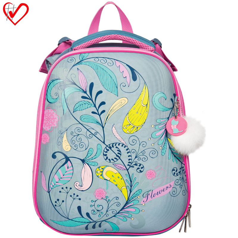 Ранец Berlingo Expert "Flowers" 37*29*18см, 2 отделения, анатомическая спинка