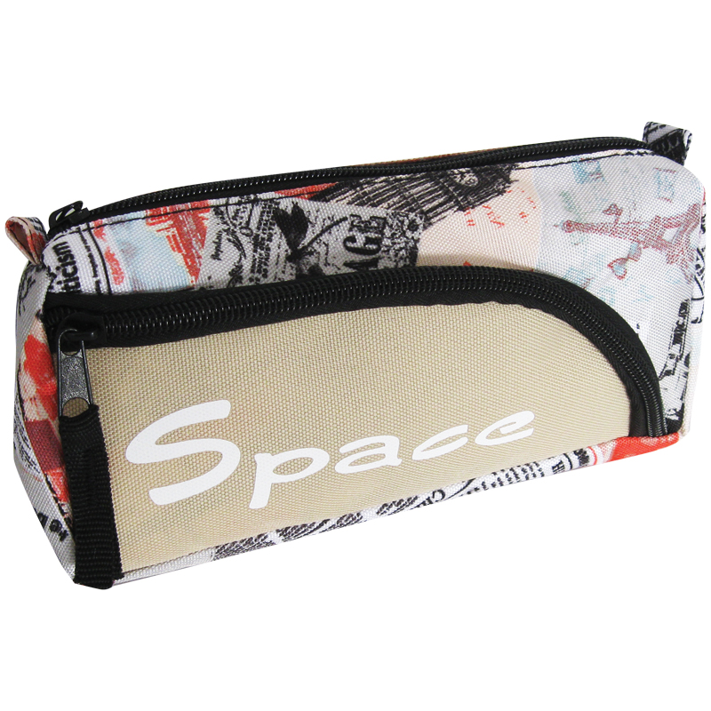 Пенал мягкий 230*60*60 ArtSpace "Space", 2 отделения, полиэстер