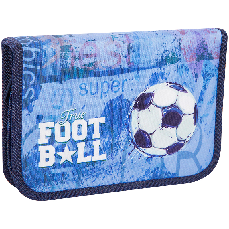 Пенал 1 отделение, 200*140*40 Berlingo "Football", полиэстер
