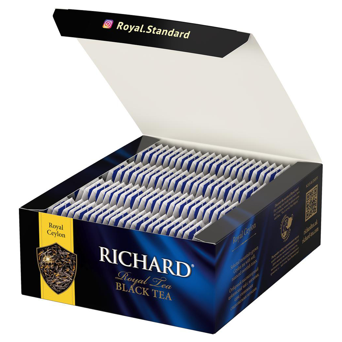 Чай Richard "Royal Ceylon", черный, 100 пакетиков по 2г