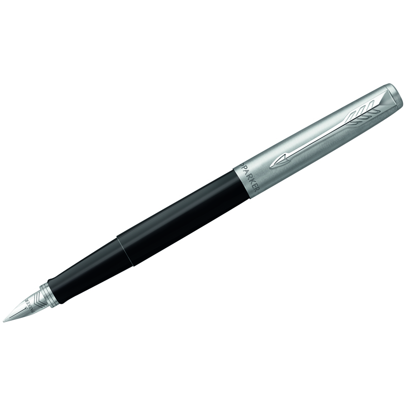 Ручка перьевая Parker "Jotter Black Chrome" 0,8мм, подарочная упаковка