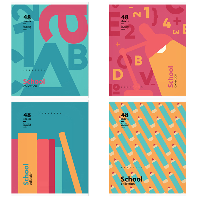 Тетрадь 48л., А5, клетка ArtSpace "Стиль. School collection", суперэконом