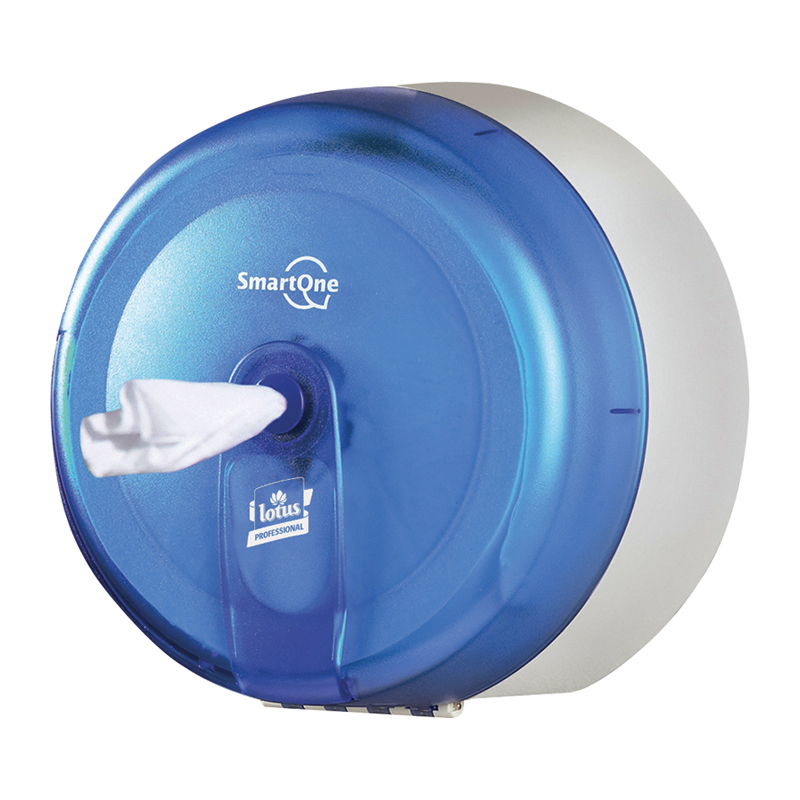 Диспенсер для туалетной бумаги Tork SmartOne "Classic"(Т8), пластик, механический, полупрозр. синий