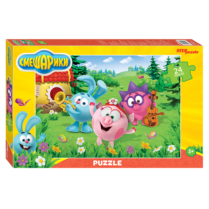 Пазл  24 эл. maxi Step Puzzle "Смешарики"