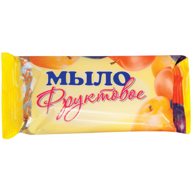 Мыло туалетное ММЗ "Фруктовое/Яблоко/Фиалка", ассорти, флоу-пак, 75г