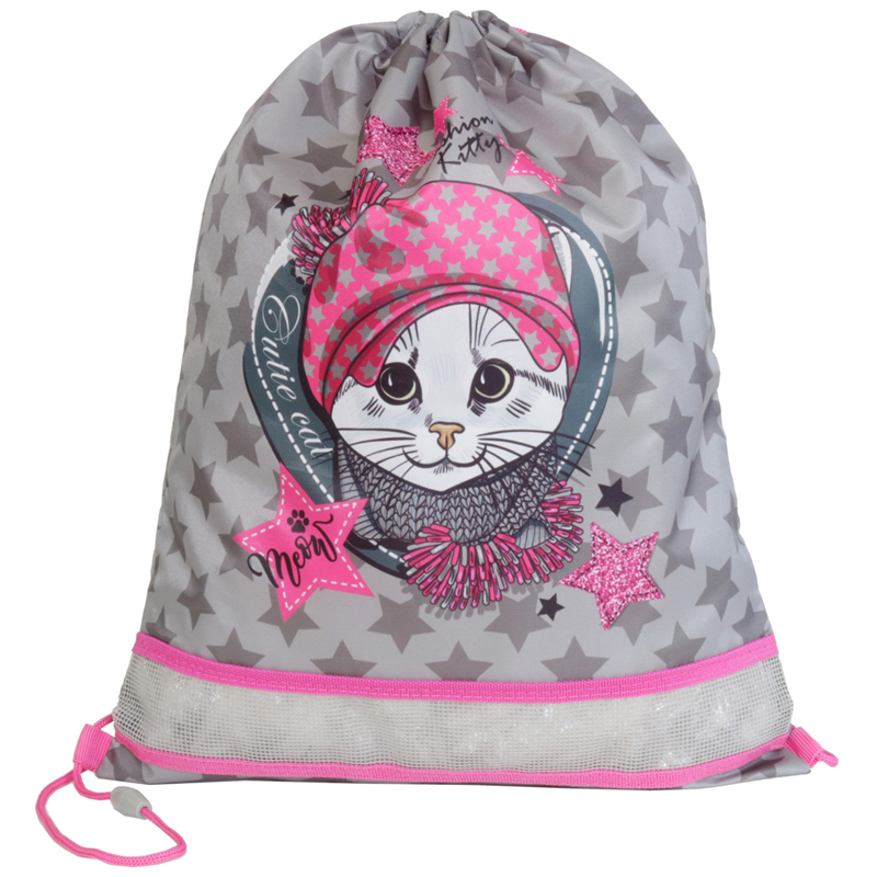 Мешок для обуви 1 отделение MagTaller XL "Fashion Kitty", 350*460мм