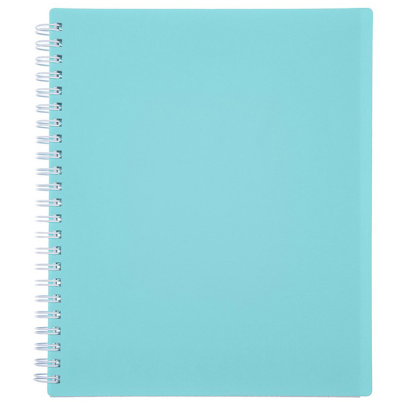 Тетрадь 80л., А5, клетка на гребне Hatber "NEWtone PASTEL. Незабудка", 80г/м2, пластик.обложка, перфорация