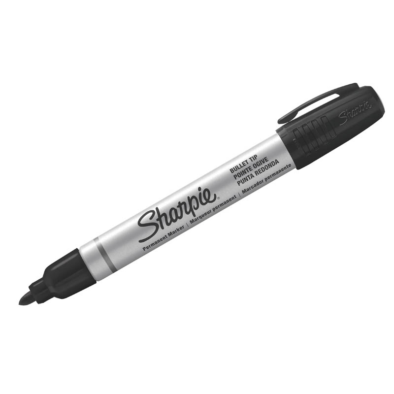 Маркер перманентный Sharpie "MTL SM" черный, пулевидный, 2,5мм