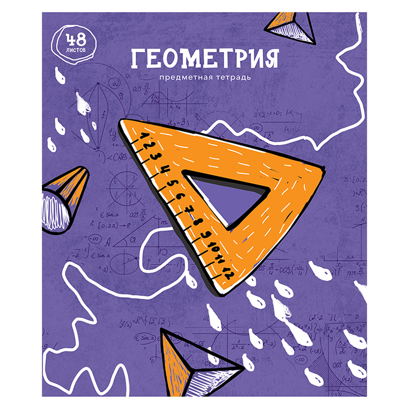Тетрадь предметная 48л. ArtSpace "Artistic vision" - Геометрия, эконом