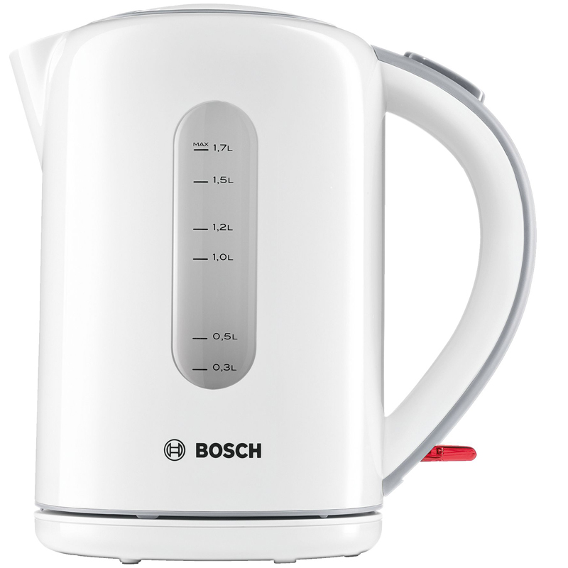 Чайник электрический Bosch TWK7601, 1,7л, 2200Вт, пластик, белый