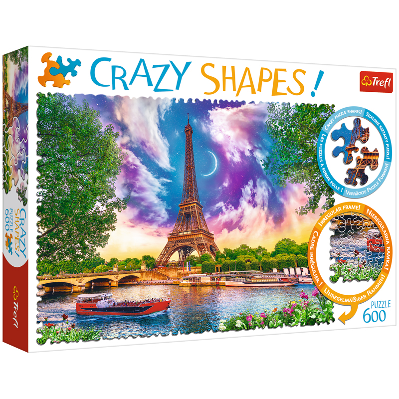 Пазл  600 эл. Trefl "Crazy Shapes. Небеса над Парижем"