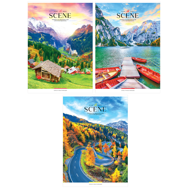 Тетрадь 80л., А4, клетка ArtSpace "Природа. Round the world"