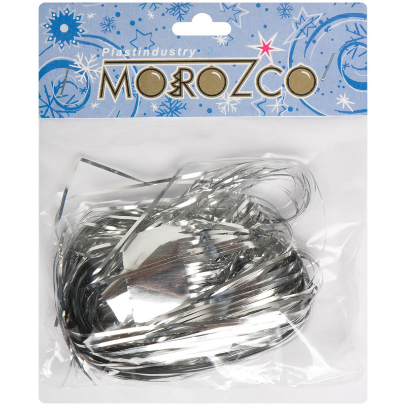 Дождик 100 мм*1,5 м серебряный