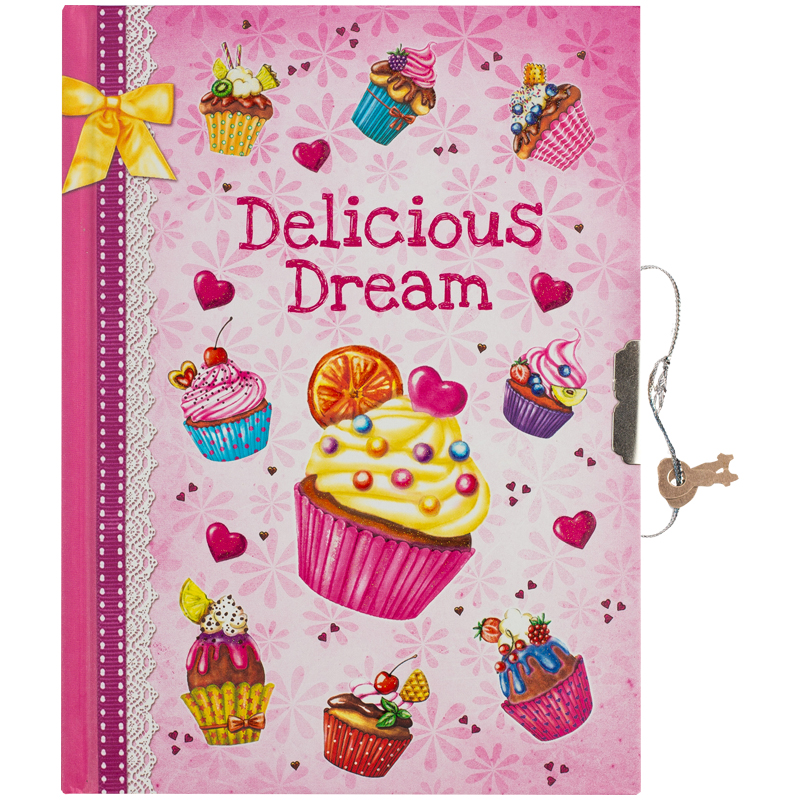 Записная книжка 7БЦ B6 64л. ArtSpace "Cupcake", метал. замок