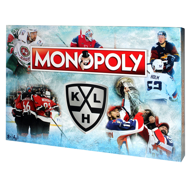 Игра настольная Hasbro "Монополия КХЛ", картонная коробка