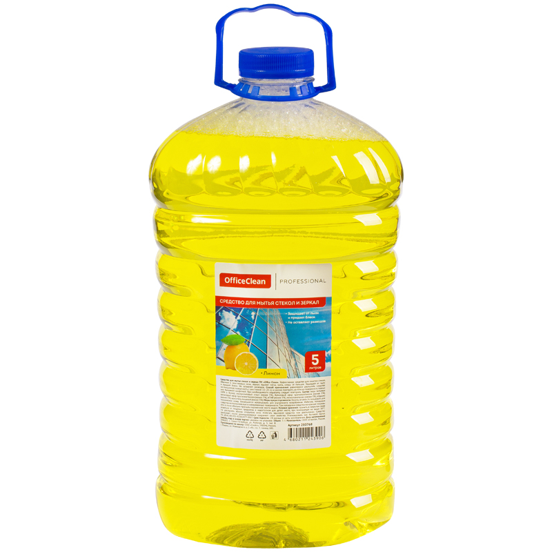 Средство для мытья стекол и зеркал OfficeClean Professional "Лимон" 5л