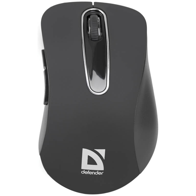 Мышь беспроводная Defender Datum MM-075, черный, 4btn+Roll