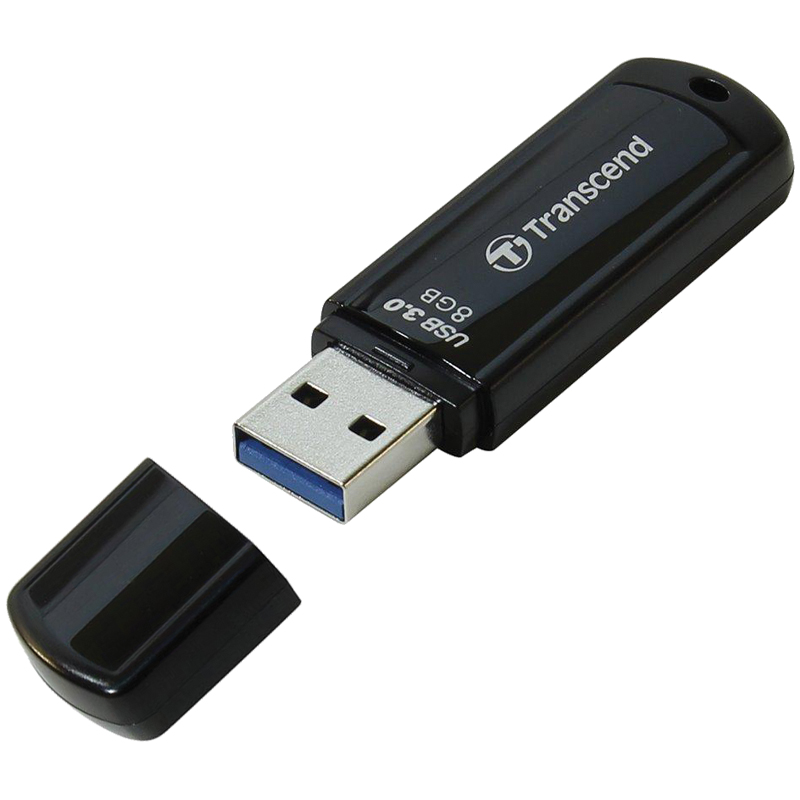 Память Transcend "JetFlash 700"   8Gb, USB 3.0, Flash Drive, черный