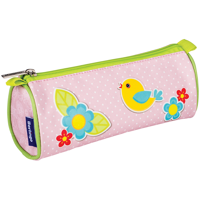 Пенал-косметичка 215*75*90 Berlingo "Butterfly", блестки, полиэстер