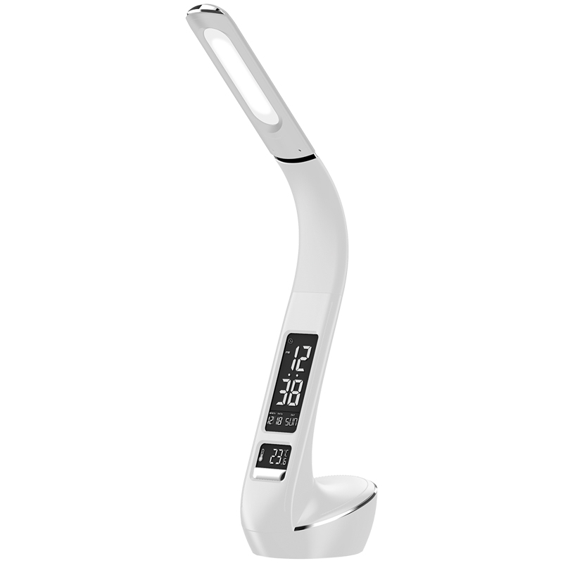 Светильник настольный на подставке Artstyle TL-229W, 7Вт, LED, сенс. упр. часы, календарь, белый