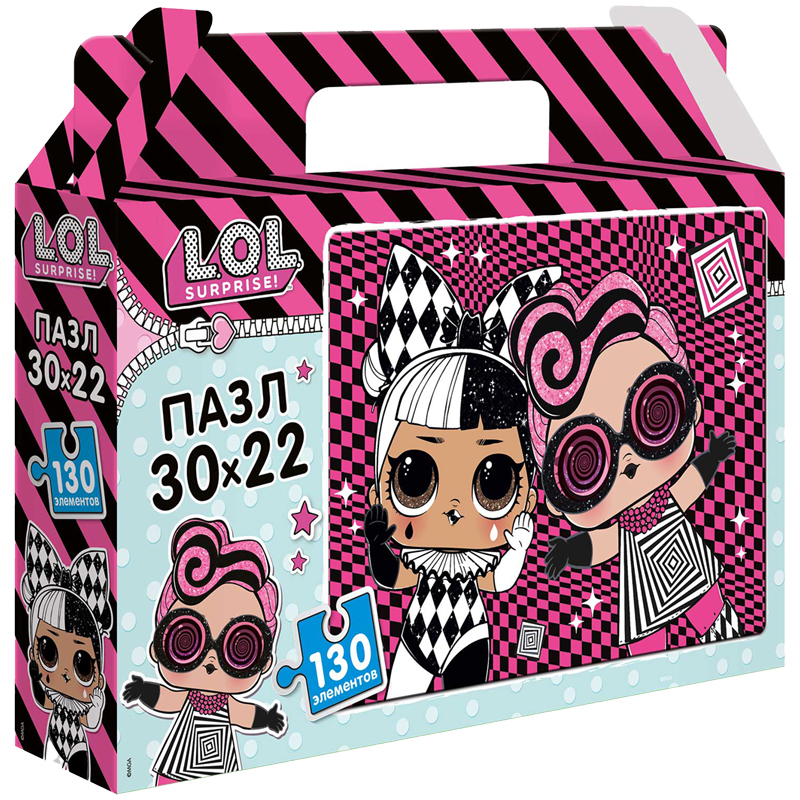 Пазл  130 эл. LOL surprise "Lights Glitter"
