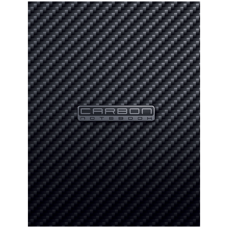 Бизнес-блокнот А5 80л. Hatber "CarbonStyle", 5-ти цветный блок