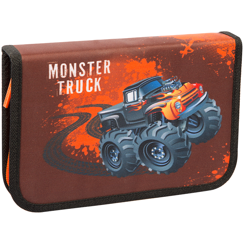 Пенал 1 отделение, 200*140*40 Berlingo "Monster Truck", доп. откидная секция,с наполнением,полиэстер
