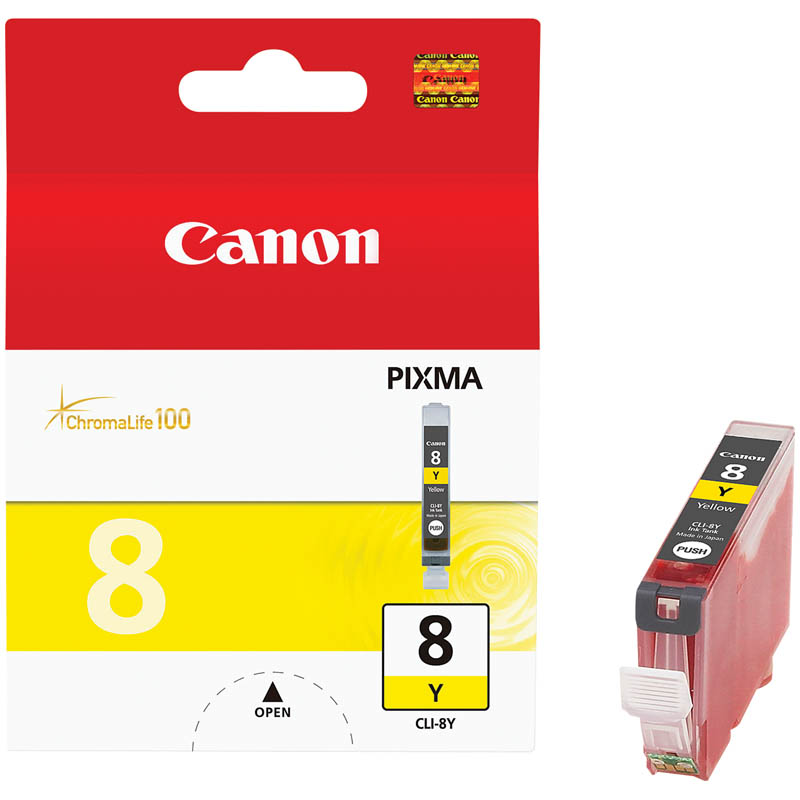 Картридж ориг. Canon CLI-8Y желтый для Canon PIXMA iP3300/iP3500/iP4200/iP4300/iP4500 (555стр)