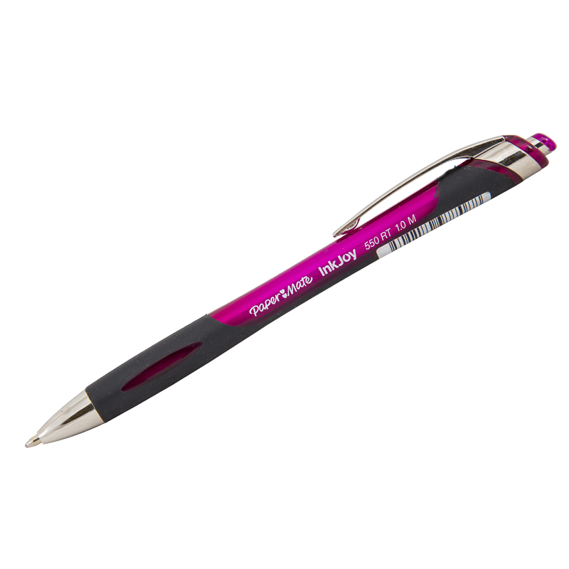 Ручка шариковая автоматическая "InkJoy" 550 RT, розовая, 1мм, грип