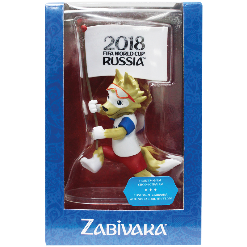 Фигурка FIFA 2018, ПВХ, 9см, с флагами-наклейками, в подарочной коробке