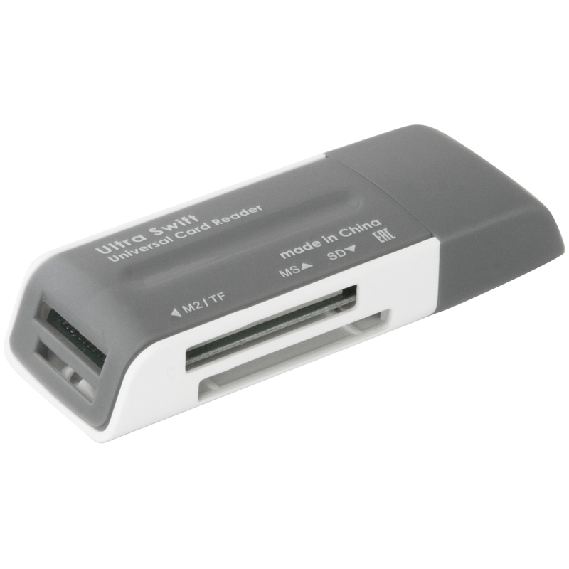 Картридер Defender Ultra Swift USB 2.0, 4 слота