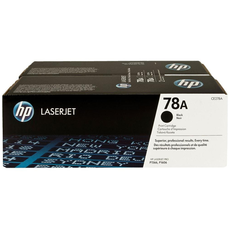 Картридж ориг. HP CE278AF (упак 2шт. CE278A) черный для LJ P1566/P1606dn/Pro M1530/M1536