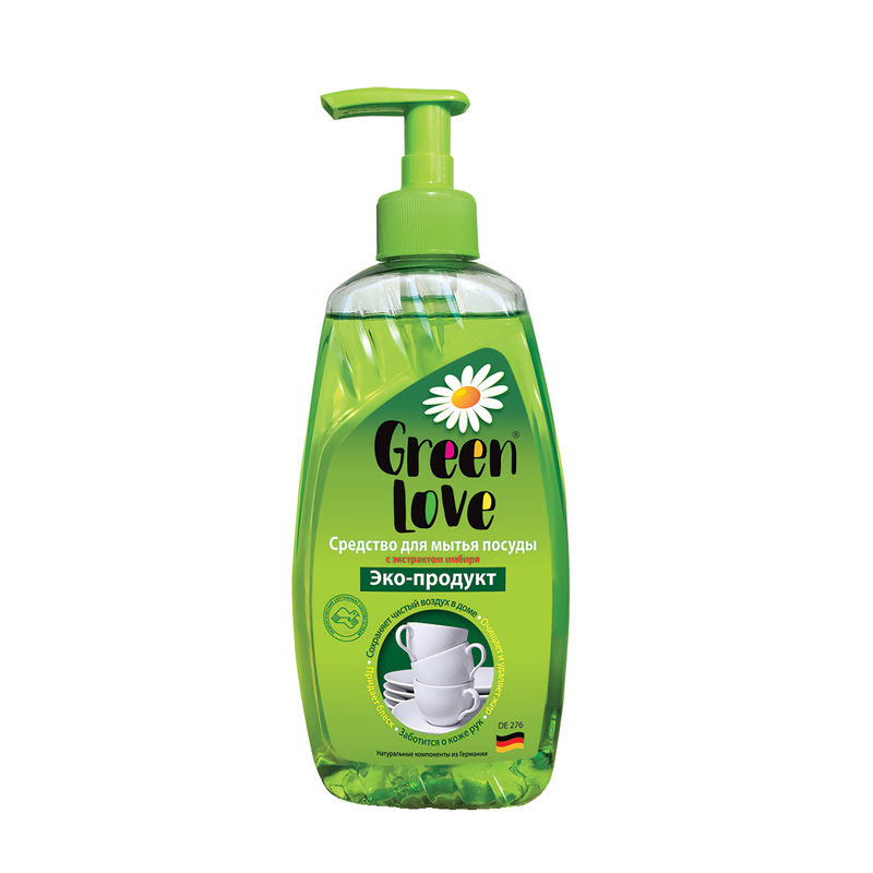 Средство для мытья посуды GreenLove, с дозатором, 500мл
