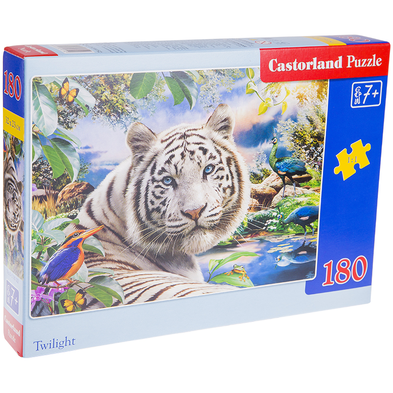 Пазл  180 эл. Castorlаnd "Белый тигр", картонная коробка